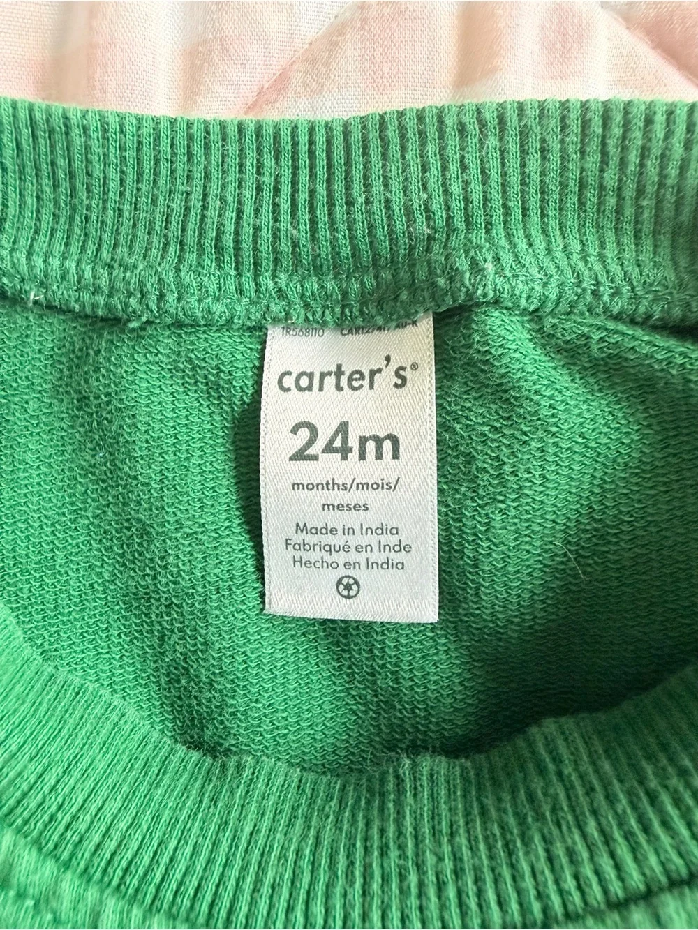 Carter's Green Snowman Crewneck Sweatshirt